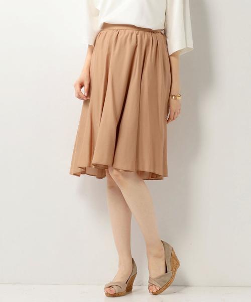 Jewel Changes(ジュエルチェンジズ)の「●JOC 切替 フレアスカート(スカート・レディース・オフホワイト/ブラック/ライトグレー/ブラウン/ライム・FREE)」の4枚目の写真