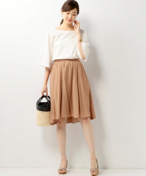 Jewel Changes(ジュエルチェンジズ)の「●JOC 切替 フレアスカート(スカート・レディース・オフホワイト/ブラック/ライトグレー/ブラウン/ライム・FREE)」の16枚目の写真