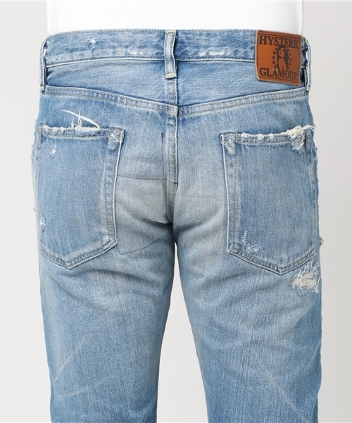 【SIZE 28】HYSTERIC GLAMOUR CPR加工デニムパンツ HYSTERIC GLAMOUR - ヒステリックグラマー CPR加工 ストレート