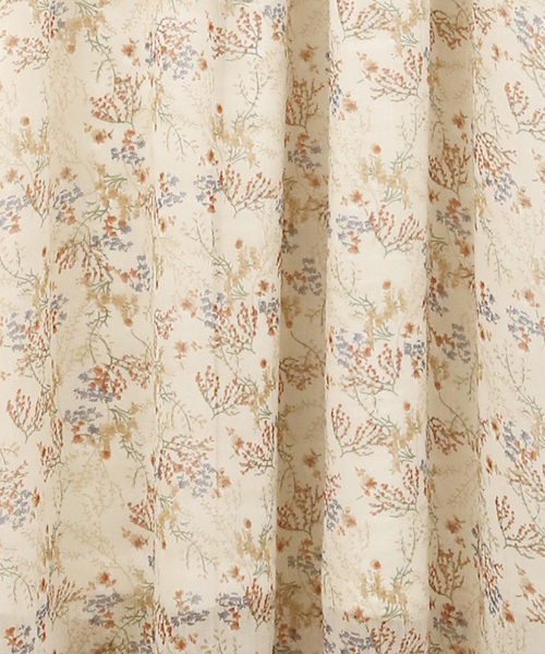 Luz Llena（ラズレナ）の「ヴィンテージ風・小花柄アシンメトリースカート（スカート・レディース・イエロー/オフホワイト・MEDIUM）」の8枚目の写真