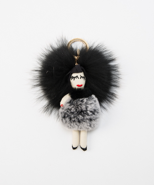 PAPILLONNER（パピヨネ）の「レッキスヘア パピヨネドール（チャーム・レディース・ベージュ/ブラック・FREE）」の2枚目の写真