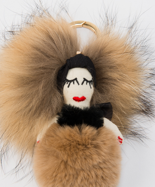 PAPILLONNER（パピヨネ）の「レッキスヘア パピヨネドール（チャーム・レディース・ベージュ/ブラック・FREE）」の4枚目の写真