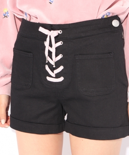 repipi armario（レピピ アルマリオ）の「レースアップＳＰ（デニムパンツ・キッズ・イエロー/ブルー/ブラック/レッド・X-SMALL/SMALL/LARGE/MEDIUM）」の15枚目の写真