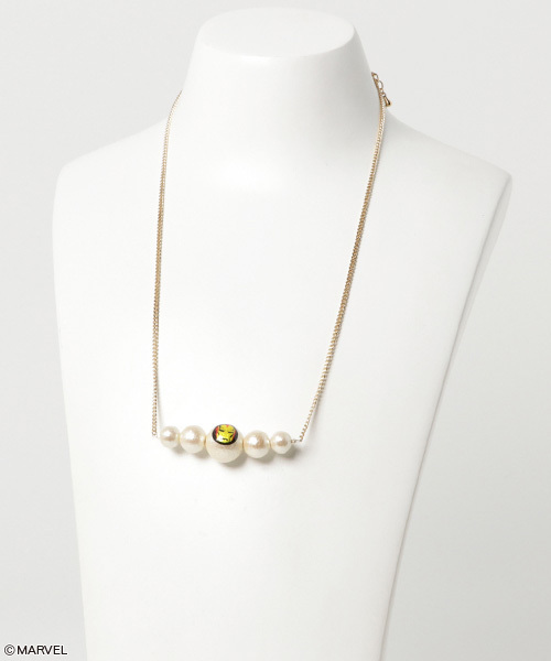 MARVEL（マーベル）の「【 MARVEL 】 コットンパールアクセサリー ネックレス  (アイアンマン)（ネックレス・レディース・ホワイト・FREE）」の5枚目の写真