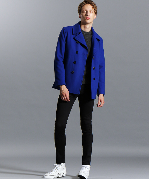 ABAHOUSE（アバハウス）の「ウールラクーンリブ編みニット（ニット/セーター・メンズ・チャコールグレー/ベージュ/カーキ/ブルー・44/46/48）」の14枚目の写真