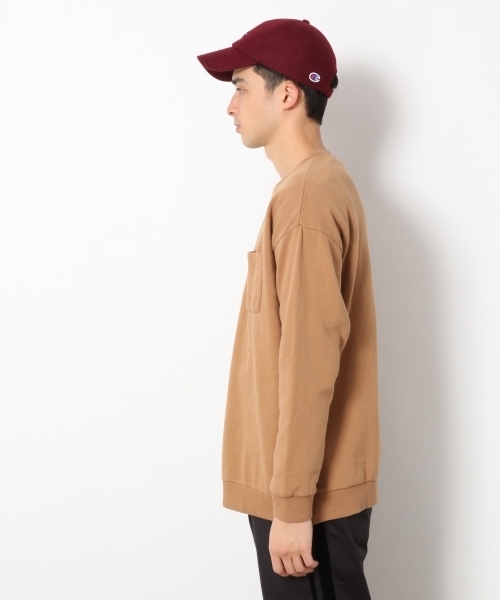 RAGEBLUE（レイジブルー）の「＜6色展開＞ビッグシルエット裏毛スウェットクルー/777077（スウェット・メンズ・ホワイト/ブラック/パープル/ブルー/グリーン/キャメル・SMALL/MEDIUM/LARGE）」の17枚目の写真