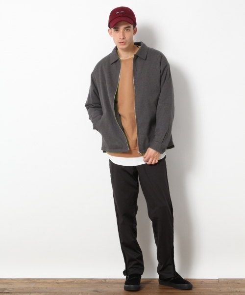 RAGEBLUE（レイジブルー）の「＜6色展開＞ビッグシルエット裏毛スウェットクルー/777077（スウェット・メンズ・ホワイト/ブラック/パープル/ブルー/グリーン/キャメル・SMALL/MEDIUM/LARGE）」の16枚目の写真