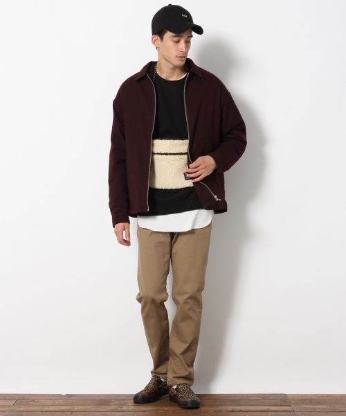 RAGEBLUE（レイジブルー）の「＜6色展開＞ビッグシルエット裏毛スウェットクルー/777077（スウェット・メンズ・ホワイト/ブラック/パープル/ブルー/グリーン/キャメル・SMALL/MEDIUM/LARGE）」の19枚目の写真