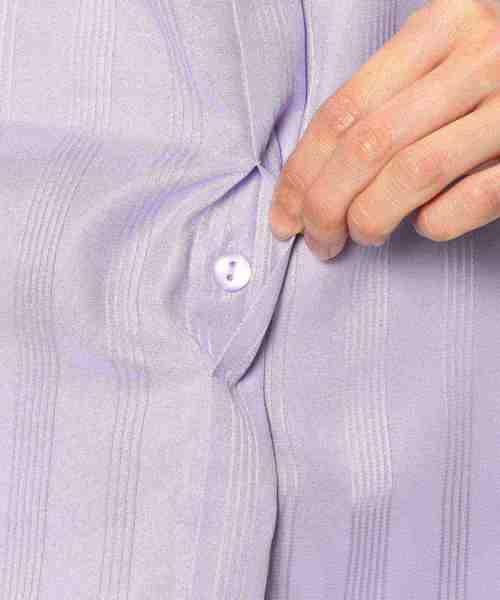 NARACAMICIE（ナラカミーチェ）の「ランダムストライプボウタイ長袖ブラウス（シャツ/ブラウス・レディース・ホワイト/ピンク/パープル/ネイビー・LARGE/MEDIUM/SMALL/X-LARGE）」の17枚目の写真