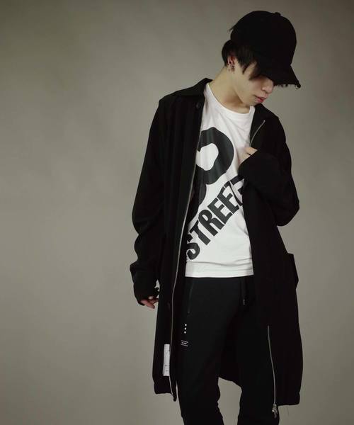 AFYF(エーエフワイエフ)の「AFYF OVERSIZE LONG MODS COAT/オーバーサイズロングモッズコート(モッズコート・メンズ・ネイビー/ブラック/ブラック系その他/ブラック系その他2・FREE)」の2枚目の写真