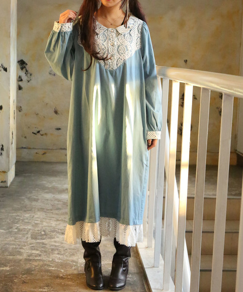 Somari Imagination ソマリ イマジネーション の レース ダンガリーワンピース ワンピース Wear