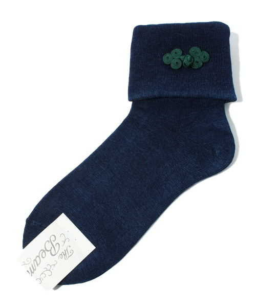 BEAMS BOY(ビームスボーイ)の「△BEAMS BOY / インディゴ チャイナソックス(ソックス/靴下・レディース・ベージュ/ダークグリーン/ネイビー・ONE SIZE)」の3枚目の写真