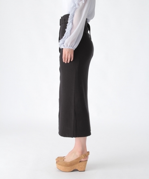 mysty woman（ミスティウーマン）の「ミラノリブナロータイトスカート（スカート・レディース・グリーン/トップグレー/ブラック・ﾌﾘ-）」の10枚目の写真