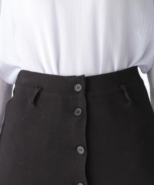 mysty woman（ミスティウーマン）の「ミラノリブナロータイトスカート（スカート・レディース・グリーン/トップグレー/ブラック・ﾌﾘ-）」の17枚目の写真