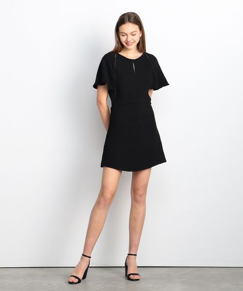 Armani Exchange アルマーニエクスチェンジ の Axアルマーニ エクスチェンジ 半袖バックスリット ショート丈オールインワン ワンピース Wear