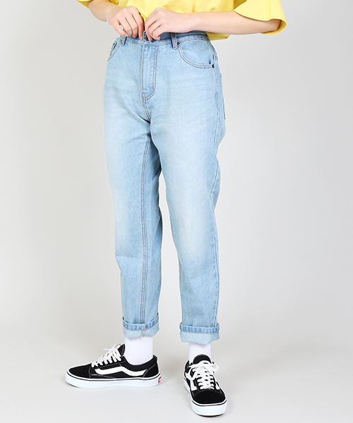 PUNYUS(プニュズ)の「ボーイズデニムパンツ(デニムパンツ・レディース・ライトインディゴブルー/インディゴブルー/ブルー系その他・1/4/3/2)」の2枚目の写真