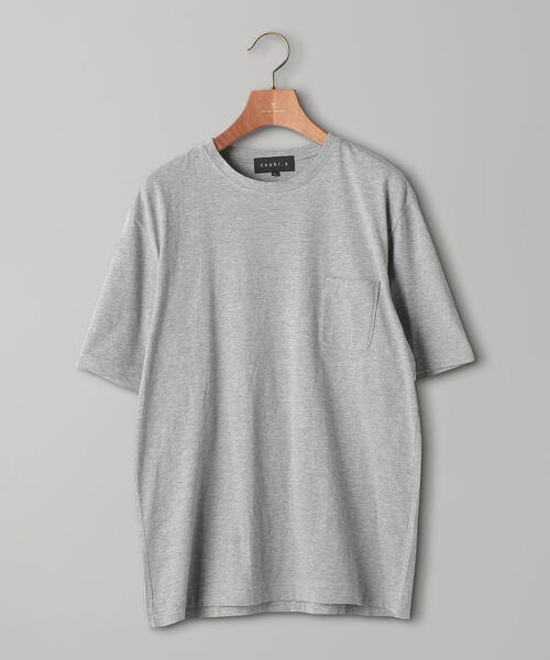 tsuki.s(ツキドットエス)の「<tsuki.s(ツキドットエス)> テンジク クルーネック(Tシャツ/カットソー・メンズ・ホワイト/グレー・MEDIUM/LARGE/SMALL/X-LARGE)」の2枚目の写真