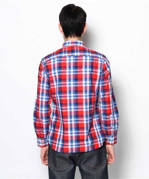 TOMMY HILFIGER（トミーヒルフィガー）の「IAN CHCK SHIRT - CUSTOM FIT（シャツ/ブラウス・メンズ・レッド・SMALL/MEDIUM/LARGE/X-LARGE/XX-LARGE）」の3枚目の写真