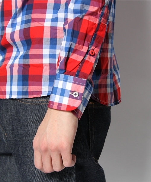 TOMMY HILFIGER（トミーヒルフィガー）の「IAN CHCK SHIRT - CUSTOM FIT（シャツ/ブラウス・メンズ・レッド・SMALL/MEDIUM/LARGE/X-LARGE/XX-LARGE）」の6枚目の写真