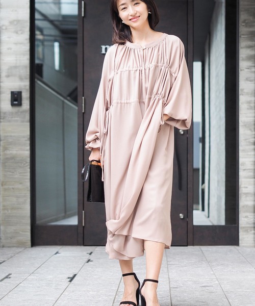 Danny Anne ダニーアンドアン の ドローストリングリラックスワンピース スカート Wear