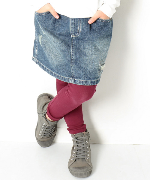 devirock(デビロック)の「厚手もっちり10分丈レギンス(レギンス/スパッツ・キッズ・ブラック/ネイビー/オフホワイト/マスタード/モカ/ヘザーチャコール/ワイン・110cm/130cm/140cm/160cm/120cm/150cm/100cm)」の7枚目の写真