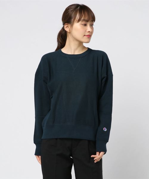 Champion（チャンピオン）の「[Champion/チャンピオン] クルーネックスウェットプルオーバー（スウェット・レディース・オフホワイト/グレー/ブラック/ブラウン/ネイビー/ホワイト/キャメル・M/L）」の6枚目の写真