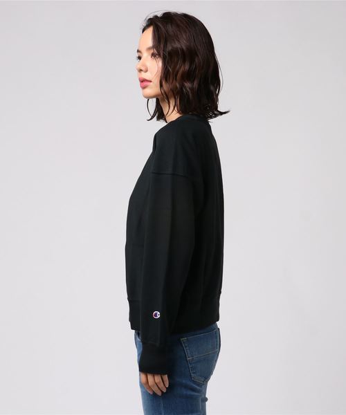 Champion（チャンピオン）の「[Champion/チャンピオン] クルーネックスウェットプルオーバー（スウェット・レディース・オフホワイト/グレー/ブラック/ブラウン/ネイビー/ホワイト/キャメル・M/L）」の8枚目の写真