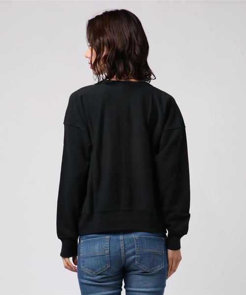 Champion（チャンピオン）の「[Champion/チャンピオン] クルーネックスウェットプルオーバー（スウェット・レディース・オフホワイト/グレー/ブラック/ブラウン/ネイビー/ホワイト/キャメル・M/L）」の9枚目の写真