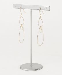 【manatula】華奢フープ×パールピアス