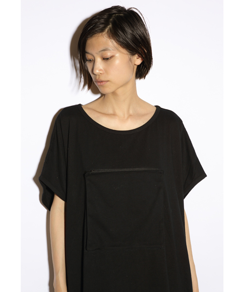 i（アイ）の「○△□ポケットBIG/Tシャツ（Tシャツ/カットソー・レディース・ホワイト/ブラック/グレー・ﾌﾘ-）」の6枚目の写真