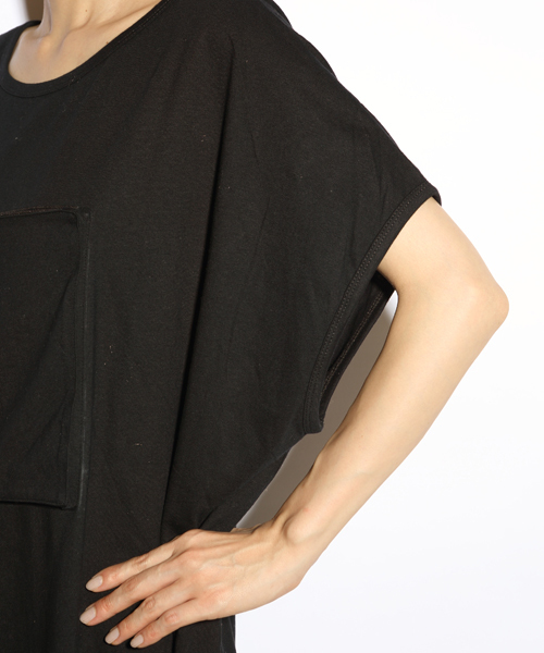 i（アイ）の「○△□ポケットBIG/Tシャツ（Tシャツ/カットソー・レディース・ホワイト/ブラック/グレー・ﾌﾘ-）」の7枚目の写真