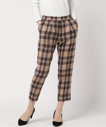 Munich | タータンチェックカルゼテーパードパンツ(その他パンツ)