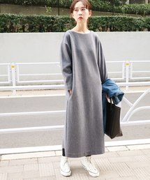Wジャージロングワンピース◆