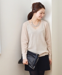 SHIPS for women | ウール カシミヤ Vネックプルオーバー(ニット/セーター)