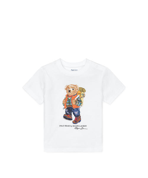 POLO RALPH LAUREN CHILDRENSWEAR(ポロ ラルフ ローレン チルドレンズウェア)の「キャンピング ベア コットン Tシャツ(Tシャツ/カットソー・キッズ・ホワイト・12M/18M)」の4枚目の写真