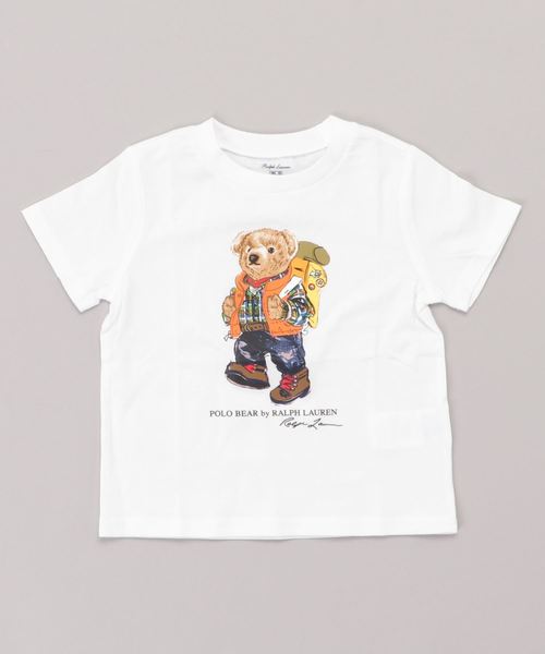 POLO RALPH LAUREN CHILDRENSWEAR(ポロ ラルフ ローレン チルドレンズウェア)の「キャンピング ベア コットン Tシャツ(Tシャツ/カットソー・キッズ・ホワイト・12M/18M)」の3枚目の写真