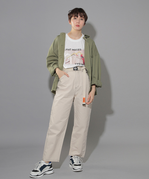 PAGEBOY(ページボーイ)の「ヴィンテージフォトロンT(Tシャツ/カットソー・レディース・ホワイト/ブラック・FREE)」の3枚目の写真