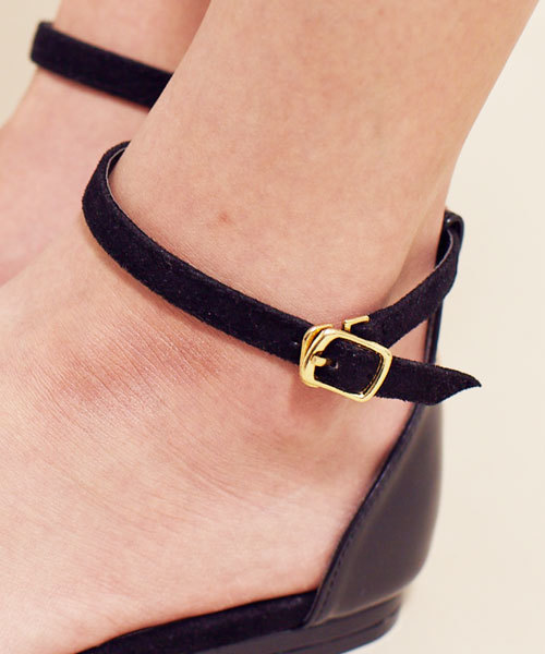 Jewel Changes(ジュエルチェンジズ)の「JC 異素材 コンビ アンクル フラット サンダル / ストラップг◆(サンダル・レディース・Black/Beige/Cobalt/ピンク/ネイビー・SMALL/MEDIUM/LARGE)」の10枚目の写真