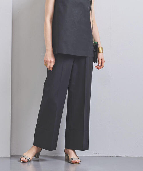 UNITED ARROWS(ユナイテッドアローズ)の「UBCB C/LI ワイド ダブルパンツ◆(その他パンツ・レディース・ブラック・38/34/36/40)」の4枚目の写真