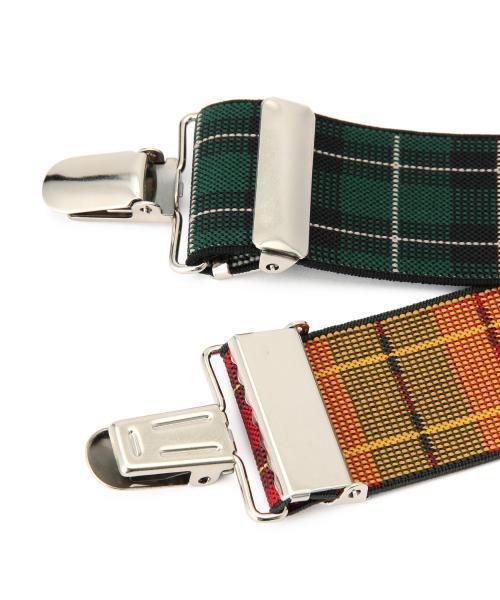 GEVAERT（ゲバルト）の「GEVAERT / チェックサスペンダー（サスペンダー・レディース・レッド/グリーン・ONE SIZE）」の5枚目の写真