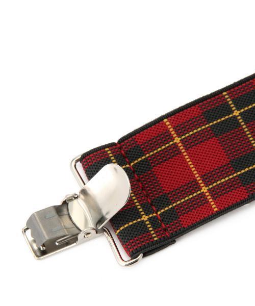 GEVAERT（ゲバルト）の「GEVAERT / チェックサスペンダー（サスペンダー・レディース・レッド/グリーン・ONE SIZE）」の6枚目の写真