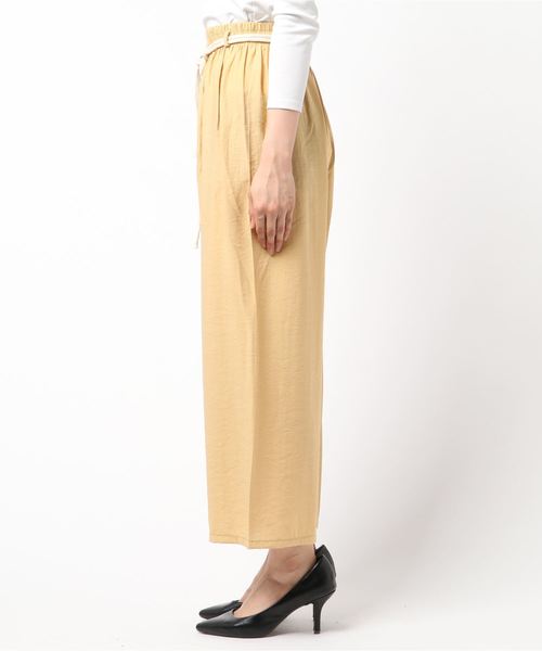Cheek（チーク）の「ロープベルト付ギャザーパンツ（その他パンツ・レディース・ブラック/グリーン/キャメル・MEDIUM）」の4枚目の写真