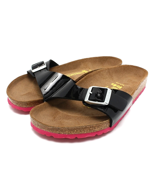 BIRKENSTOCK(ビルケンシュトック)の「【2014春夏スペシャルサンダル・カラーソールシリーズ】MADRID/マドリッド パテントブラック(WOMEN)(サンダル・レディース・ブラック×レッド・35/38/36/39/37)」の4枚目の写真
