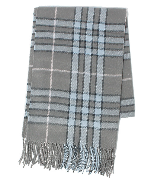 WEGO（ウィゴー）の「WEGO/チェックストール（ストール/ショール・レディース・グレー/ベージュ/グリーン/ネイビー/ピンク/レッド・FREE）」の12枚目の写真