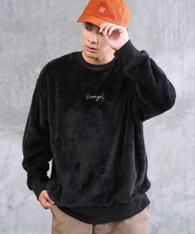 roshell×KANGOL カンゴール ブランド別注 コラボ ボア クルーネック トレーナー
