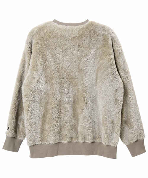 KANGOL（カンゴール）の「roshell×KANGOL カンゴール ブランド別注 コラボ ボア クルーネック トレーナー（スウェット・メンズ・ブラック/ベージュ/ネイビー/ブラウン/オフホワイト/グレイッシュベージュ/モカ/ホワイト系その他/ブラック系その他/ブラウン系その他/ベージュ系その他/ベージュ系その他2/グレー系その他/グレー系その他2・SMALL/MEDIUM/LARGE/X-LARGE）」の15枚目の写真