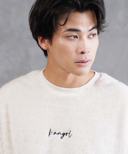 KANGOL（カンゴール）の「roshell×KANGOL カンゴール ブランド別注 コラボ ボア クルーネック トレーナー（スウェット・メンズ・ブラック/ベージュ/ネイビー/ブラウン/オフホワイト/グレイッシュベージュ/モカ/ホワイト系その他/ブラック系その他/ブラウン系その他/ベージュ系その他/ベージュ系その他2/グレー系その他/グレー系その他2・SMALL/MEDIUM/LARGE/X-LARGE）」の22枚目の写真