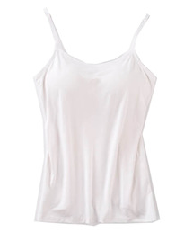 ノンワイヤーカップ付きキャミソール タンクトップ ブラトップ