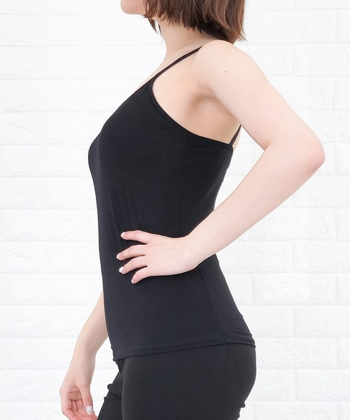 Lace Ladies（レースレディース）の「ノンワイヤーカップ付きキャミソール タンクトップ ブラトップ（キャミソール・レディース・ホワイト/ブラック/ベージュ・S/M/XL/L）」の10枚目の写真