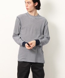 【 Healthknit / ヘルスニット 】 # ベーシックワッフルモックネック長袖Tシャツ 603L SIP